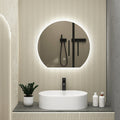 Backlit Illuminated Mirror in Brushed Chrome