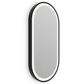 Backlit Illuminated Mirror in Matt Black