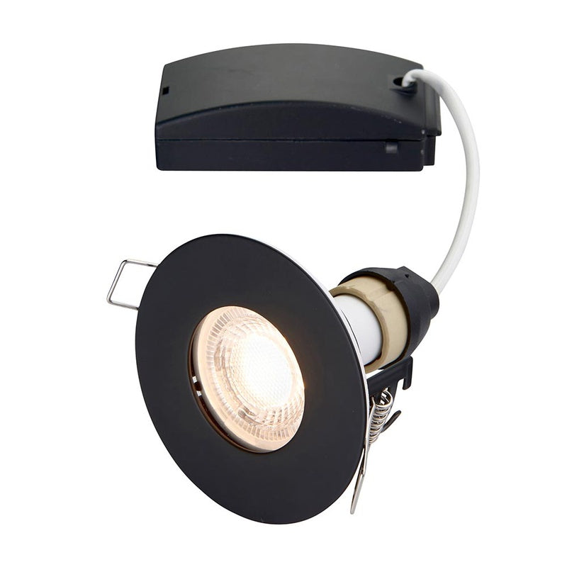 Bathroom Lighting Scheme with Fire Rated Downlights in Matt Black