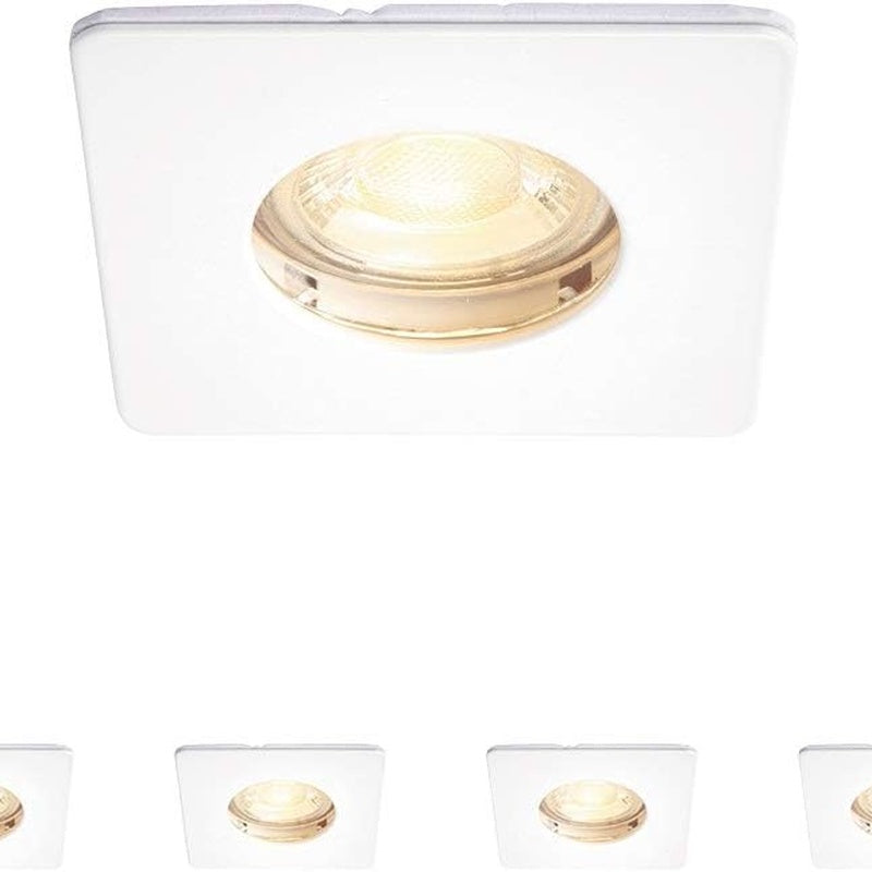 Bathroom Lighting Scheme with Fire Rated Downlights in Matt White