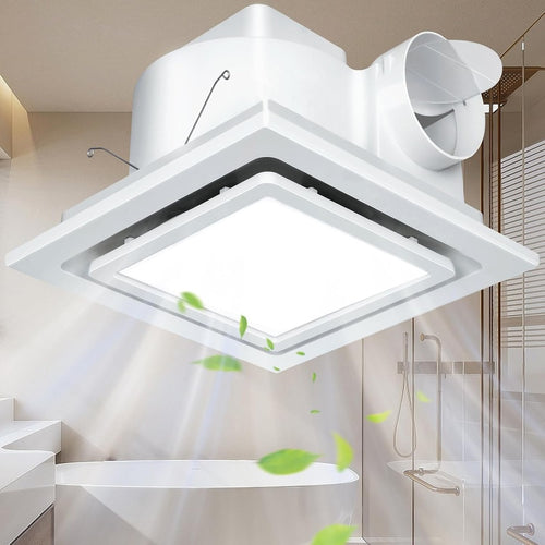 Bathroom Lighting Scheme with an Extractor Fan in Matt White