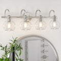 Care Home Bathroom Lighting Package in Brushed Chrome