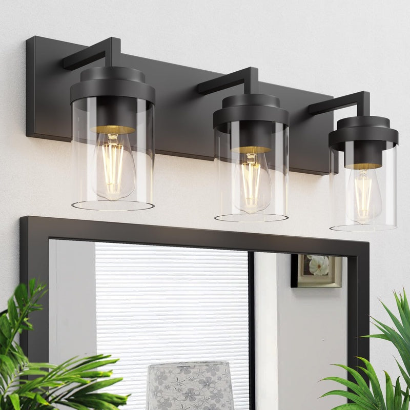 Circadian Bathroom Lighting System in Matt Black