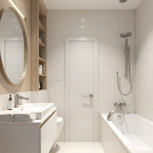 Circadian Bathroom System for an En Suite in Matt White