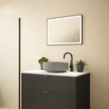 Circadian Bathroom System with a Tunable Mirror in Matt Black