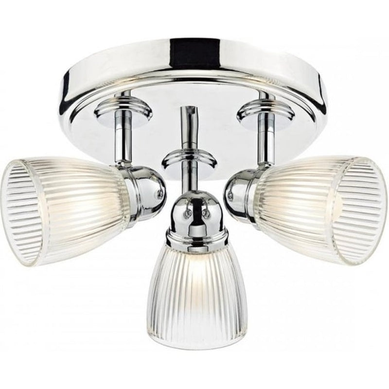 Cloakroom Lighting Kit in Brushed Chrome
