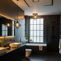 Cloakroom Lighting Scheme in Matt Black