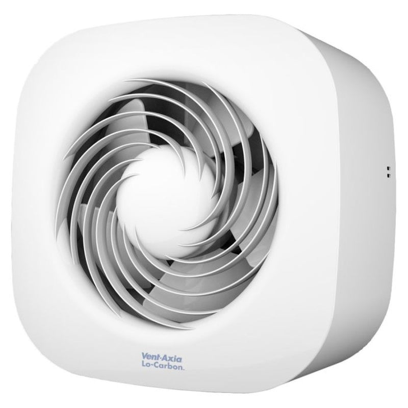Continuous Running Extractor Fan with a Light in Matt White