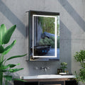 Demisting Mirror with a Shaver Socket in Matt Black