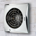 Extractor Fan with a Light and a Humidity Sensor in Brushed Chrome