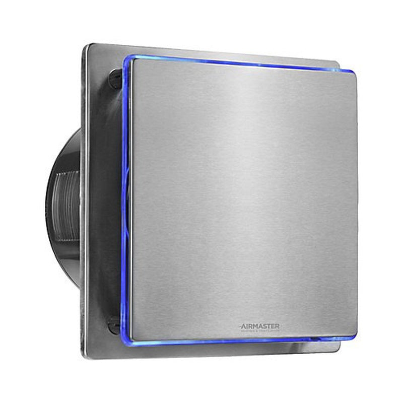 Extractor Fan with a Light and a Timer in Brushed Chrome
