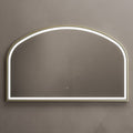 Front Lit Demisting Mirror in Brushed Brass