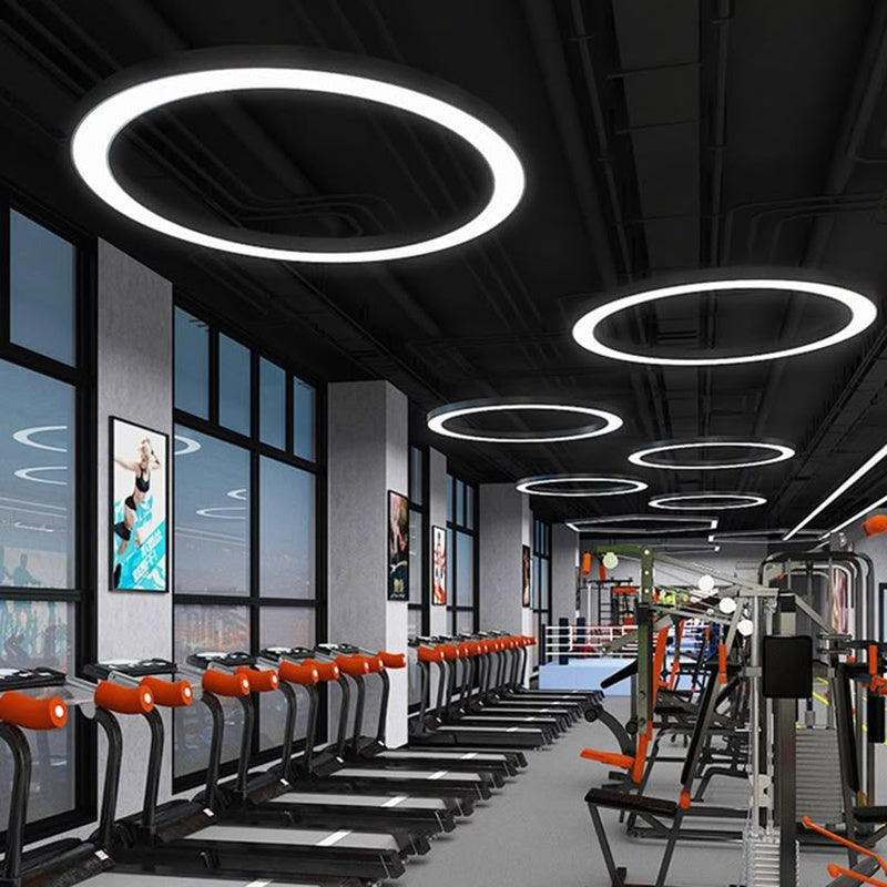 Gym and Changing Room Lighting Package in Matt Black