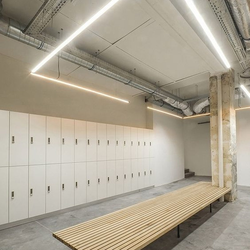 Gym and Changing Room Lighting Package in Matt White