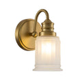 IP44 Bathroom Wall Light in Brushed Brass