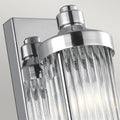 IP44 Bathroom Wall Light in Brushed Chrome
