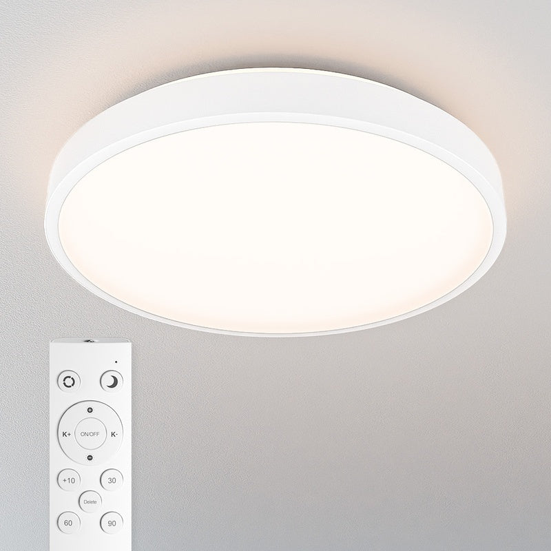 IP44 Ceiling Light with Tunable Colour in Matt White