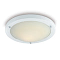 IP44 Flush Bathroom Ceiling Light in Matt White