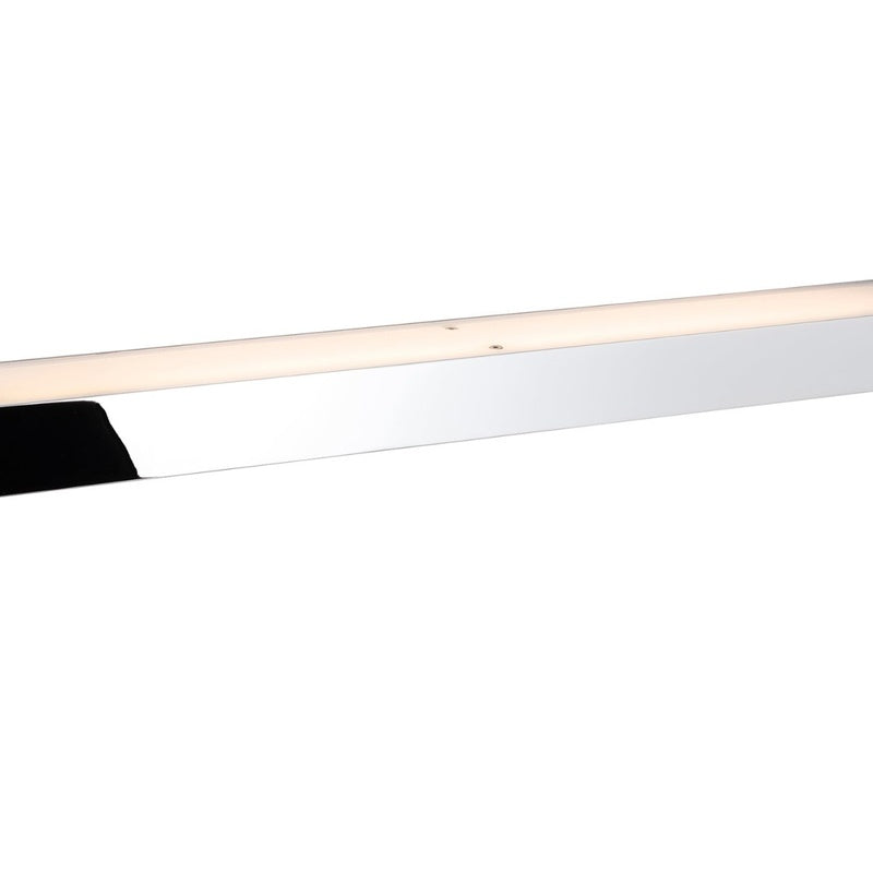 IP44 Linear Wall Light at 600mm in Brushed Chrome