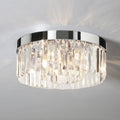 IP44 Rated Crystal Chandelier for a Bathroom in Brushed Chrome