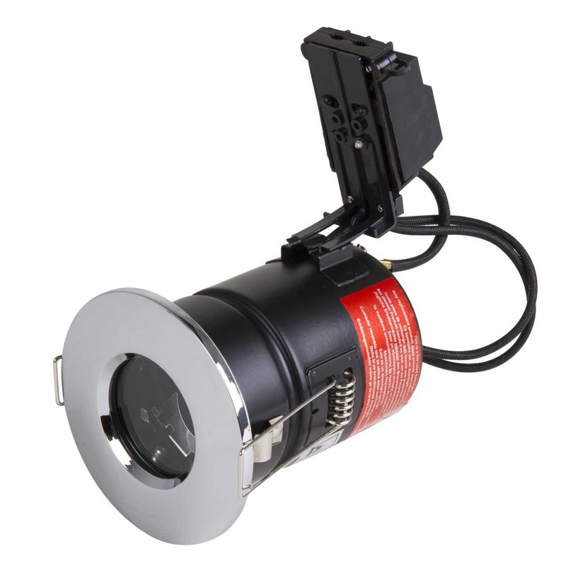 IP65 Downlight with a Remote Driver in Polished Chrome