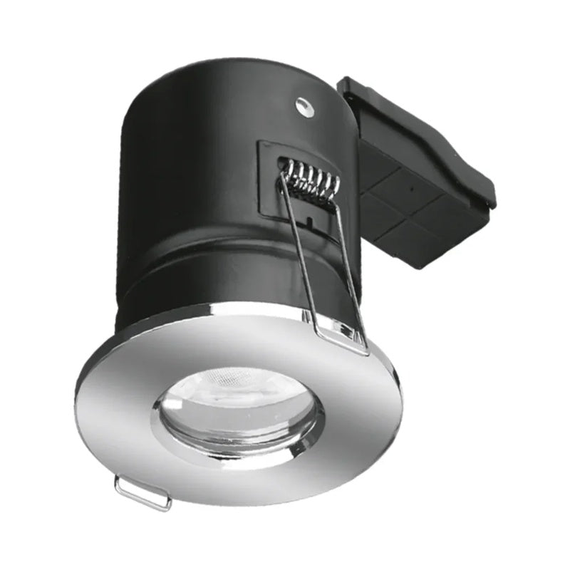IP65 Fire Rated Airtight Downlight in Polished Chrome