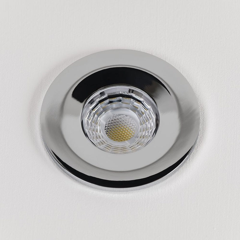 IP65 Fire Rated Downlight with CRI 97 in Polished Chrome