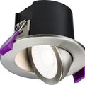 IP65 Fire Rated Downlight with Selectable Colour Temperature in Brushed Chrome