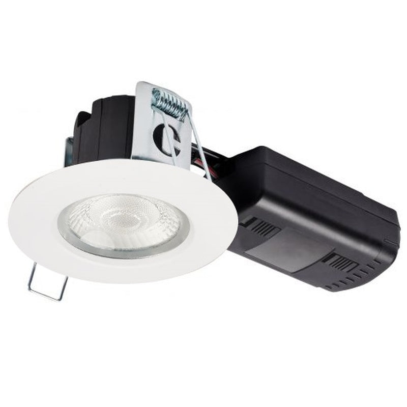 IP65 Fire Rated Downlight with Selectable Colour Temperature in Matt White