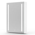 Illuminated Mirror Cabinet with a Demister Pad in Matt White