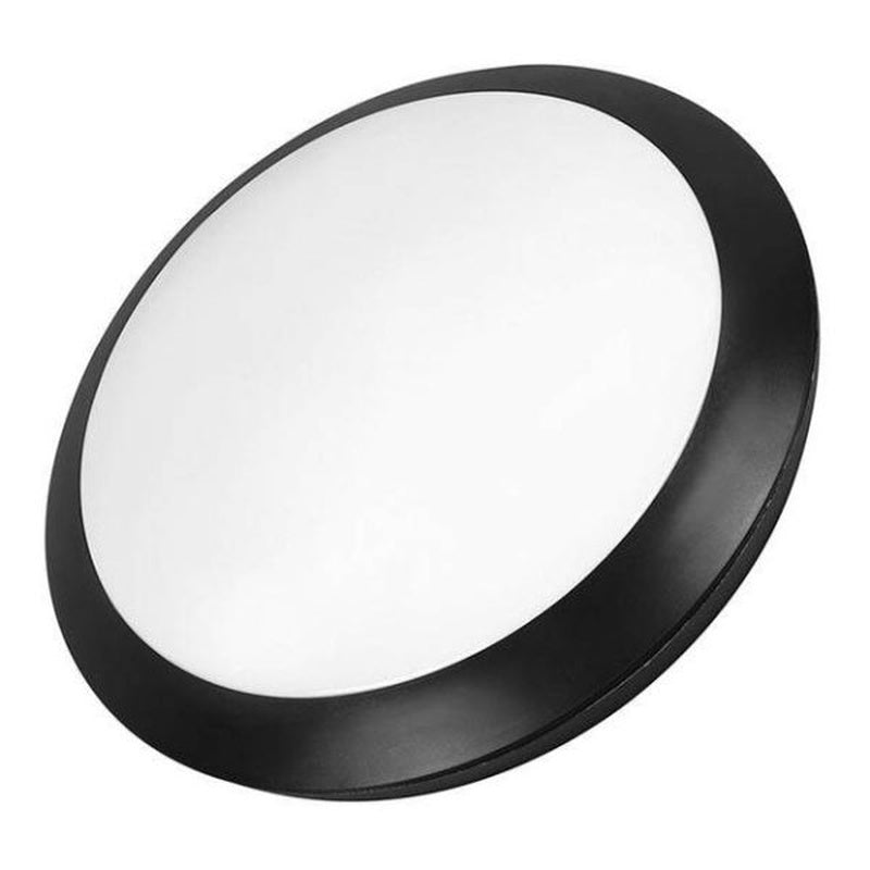 Large IP65 Ceiling Light at 400mm in Matt Black
