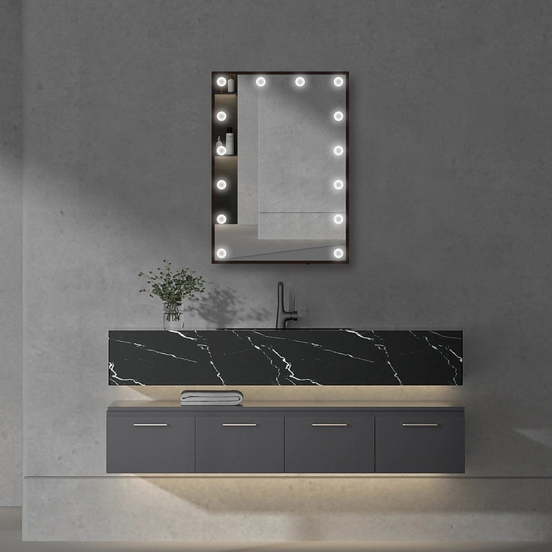 Over Mirror Light with a Motion Sensor in Matt Black