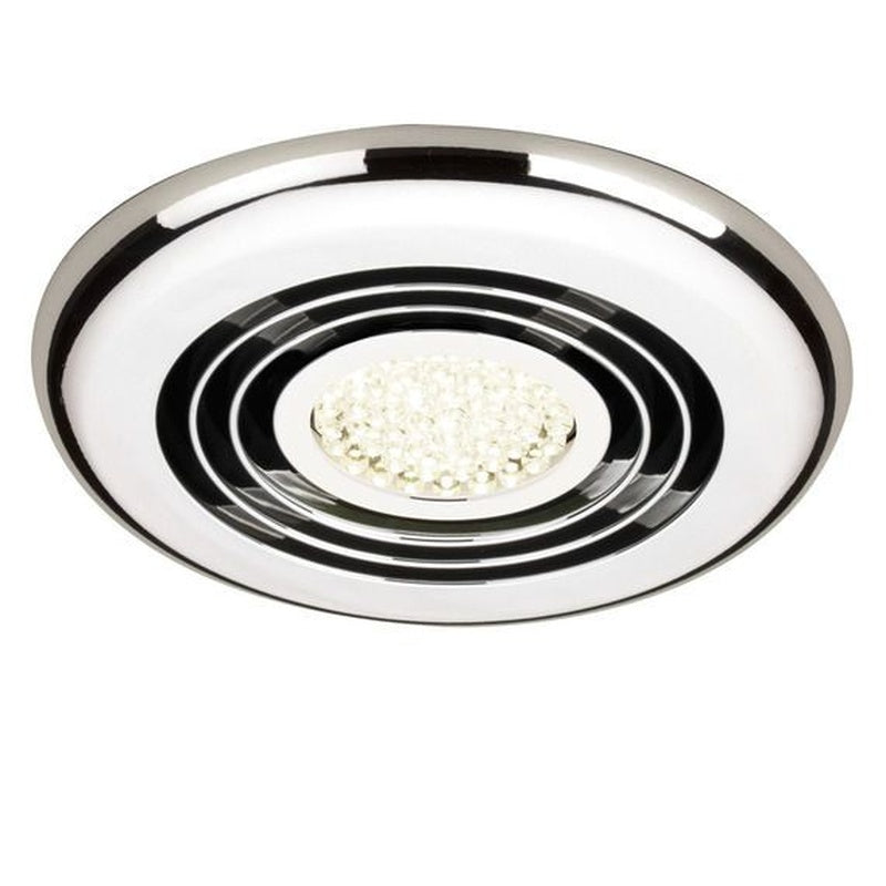 Quiet Extractor Fan with a Light at 19dB in Brushed Chrome