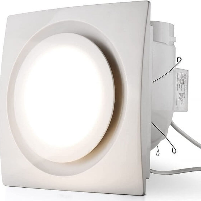 Quiet Extractor Fan with a Light at 19dB in Matt White