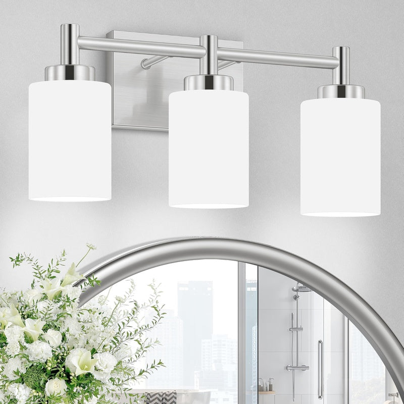 Restaurant Washroom Lighting Package in Brushed Chrome