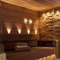 Sauna Lighting Package in Brushed Stainless