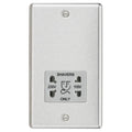 Shaver Socket with a Light in Brushed Chrome