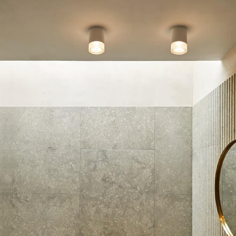 Shower Lighting Kit with Two IP65 Fittings in Matt White