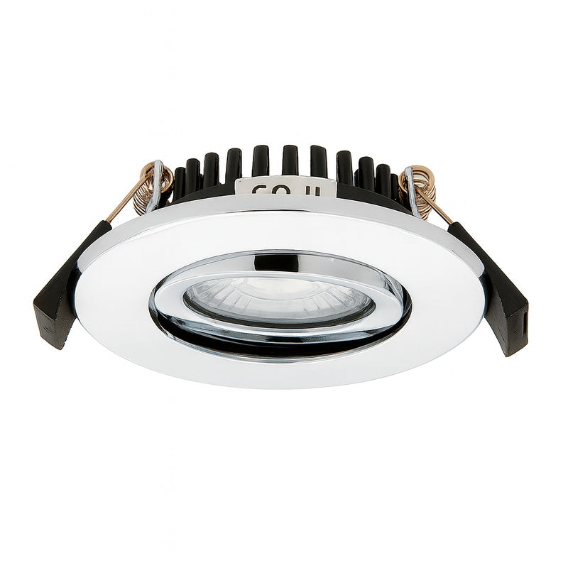 Slim IP65 Downlight at 25mm Deep in Polished Chrome