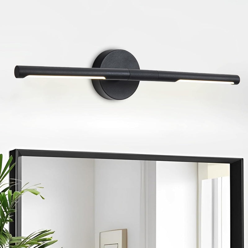 Slim Over Mirror Light at 15mm Deep in Matt Black