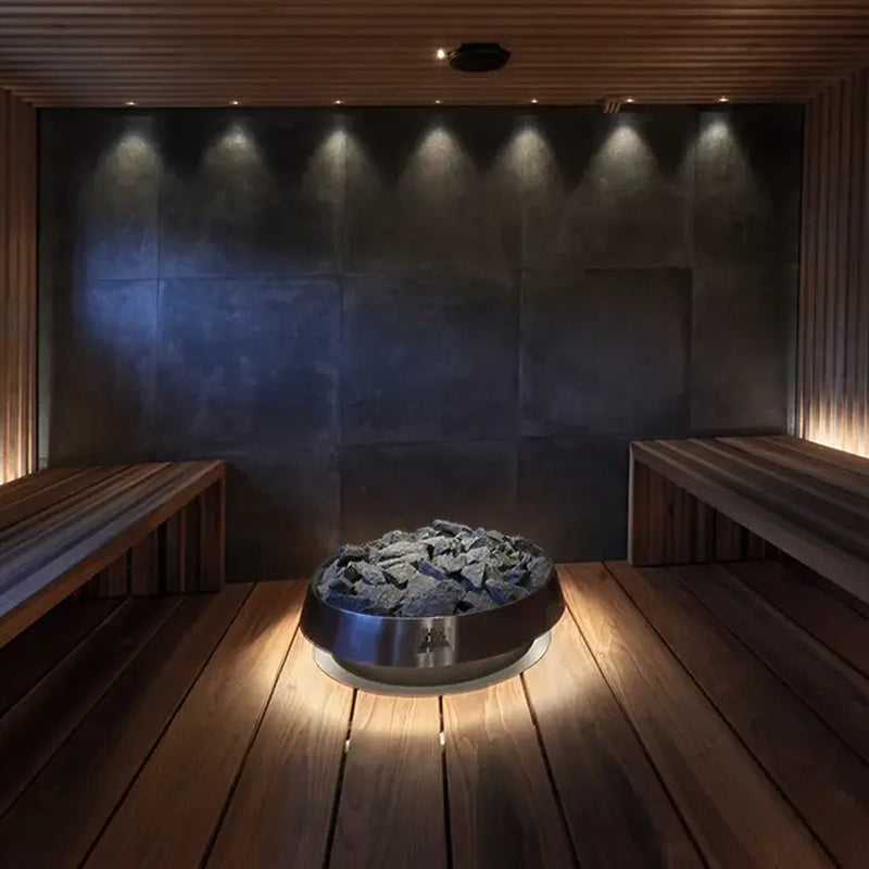 Steam Room Lighting Package in Brushed Stainless