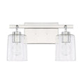 Two Basin Lighting Kit in Brushed Chrome