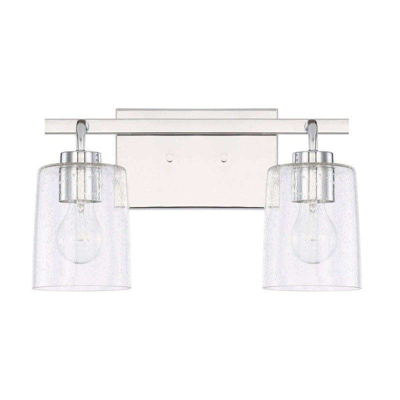 Two Basin Lighting Kit in Brushed Chrome