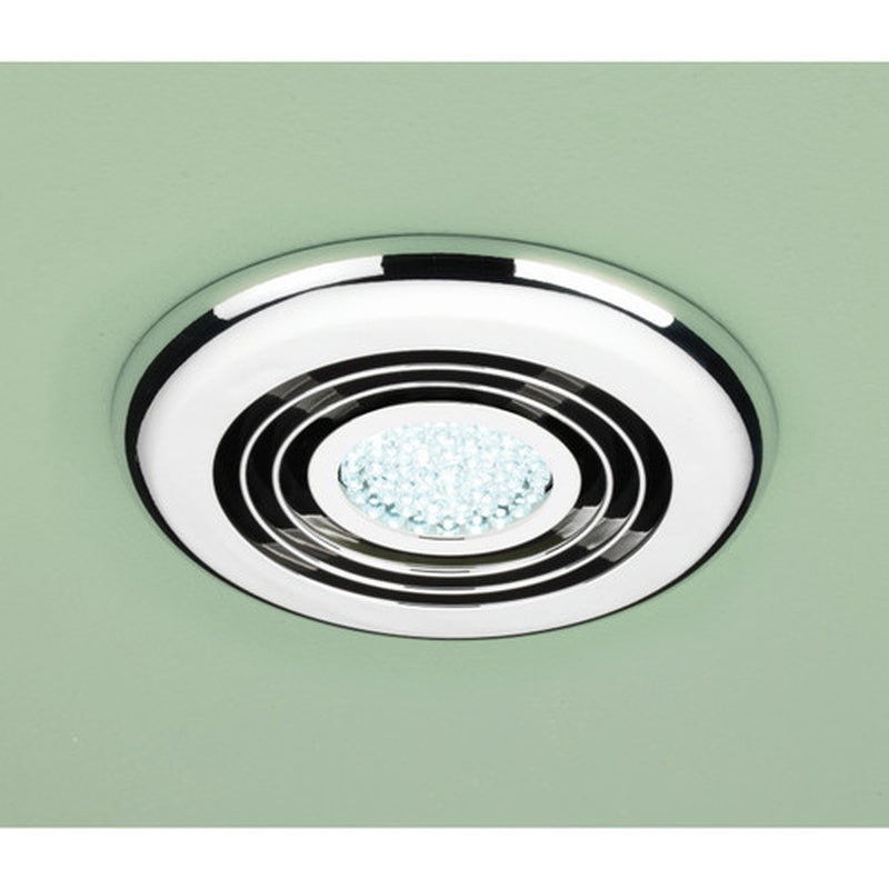 Wet Room Lighting Package with an Extract System in Brushed Chrome