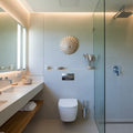 Wet Room Package for a Coastal House in Brushed Stainless