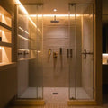 Wet Room Package with Coloured Mood Lighting in Brushed Chrome